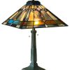 Lamps * | Best Deal Chloe Lighting, Inc. Chloe Lighting Jonathan Mission 2-Light Antique Dark Bronze Table Lamp 16