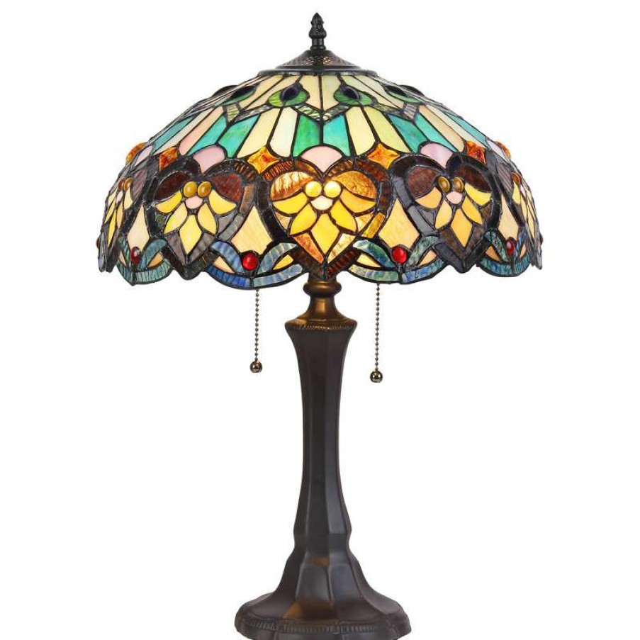 Lamps * | Budget Chloe Lighting, Inc. Kendall 2-Light Victorian Table Lamp 16 Shade