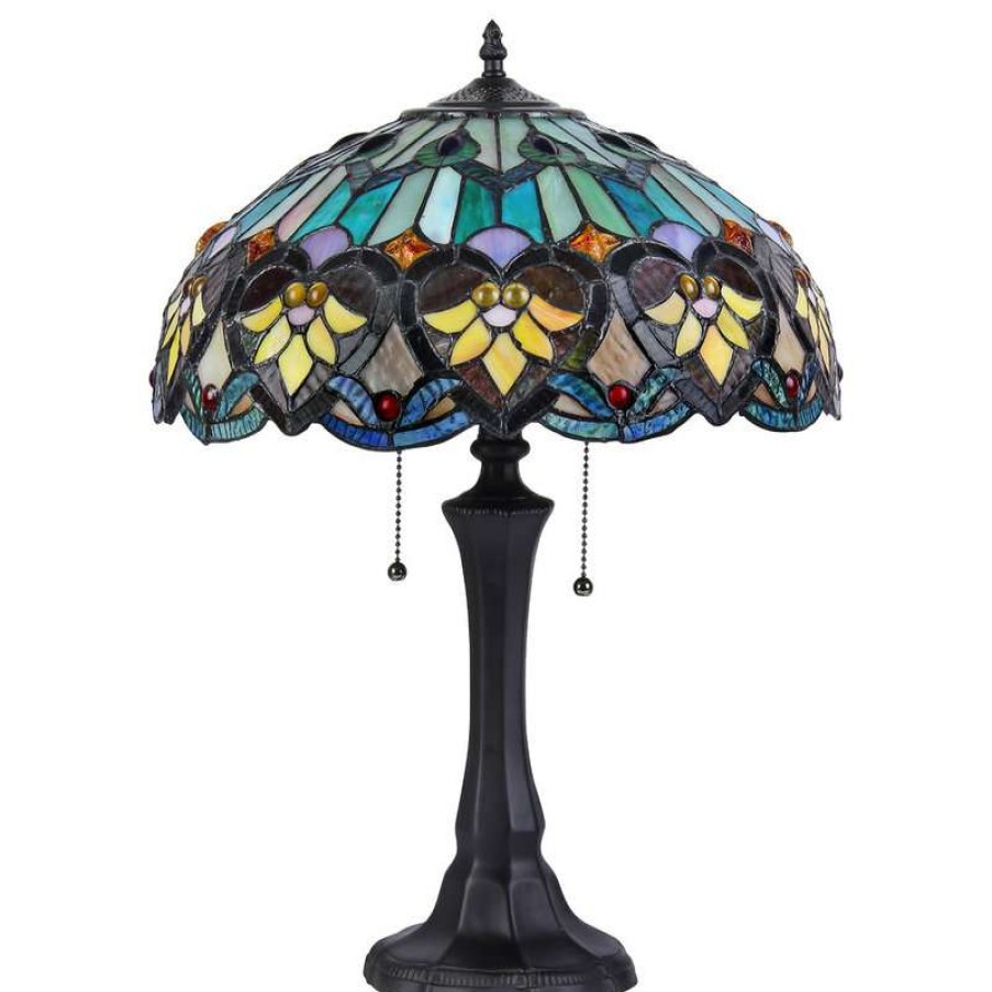 Lamps * | Budget Chloe Lighting, Inc. Kendall 2-Light Victorian Table Lamp 16 Shade