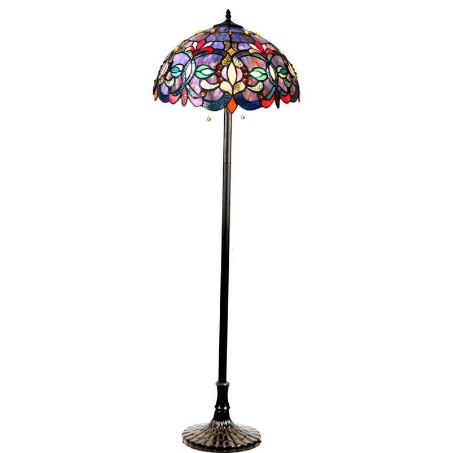 Lamps * | Best Pirce Chloe Lighting, Inc. Priscilla 2-Light Victorian Floor Lamp 18