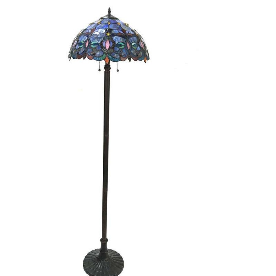 Lamps * | Best Pirce Chloe Lighting, Inc. Priscilla 2-Light Victorian Floor Lamp 18