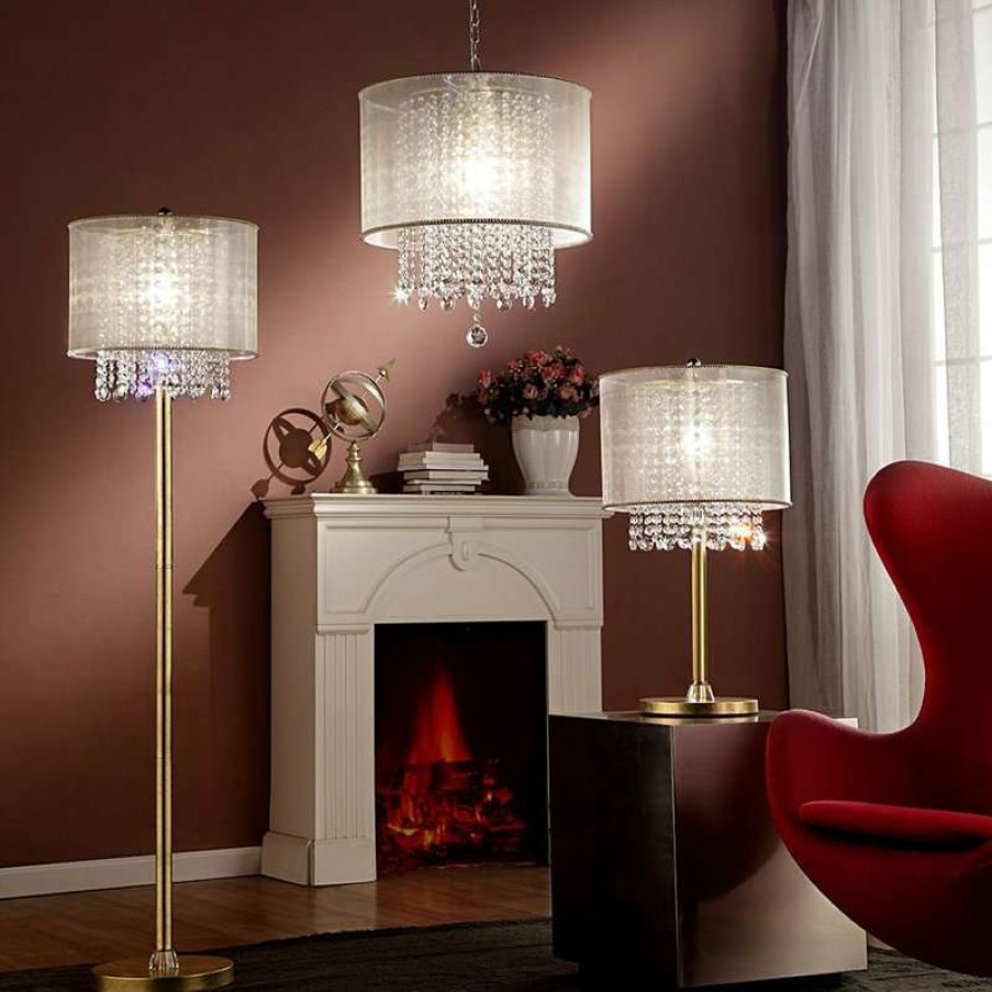 Lamps * | Best Pirce Ok Lighting 64.5 H Bhavya Floor Lamp