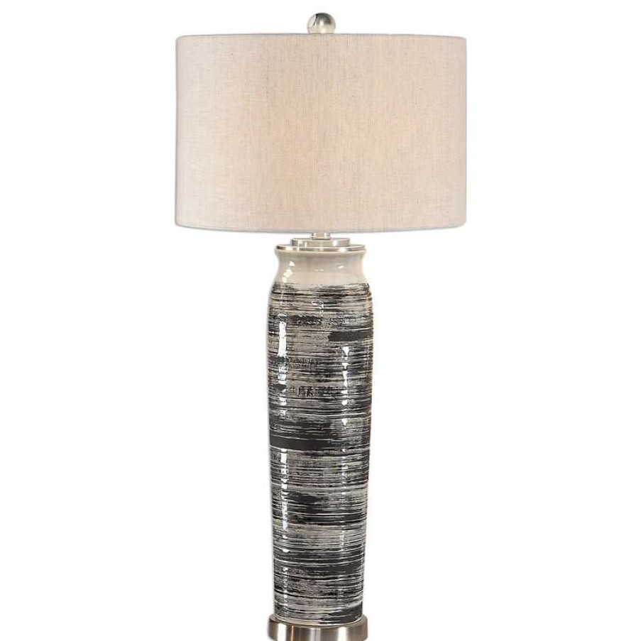 Lamps * | Budget Find Armstrong Dark Gray Table Lamp