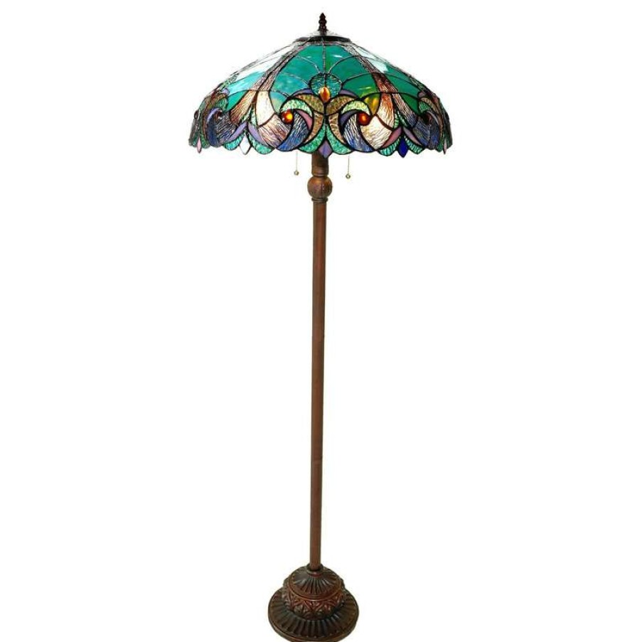 Lamps * | Brand New Chloe Lighting, Inc. Liaison 2-Light Victorian Floor Lamp